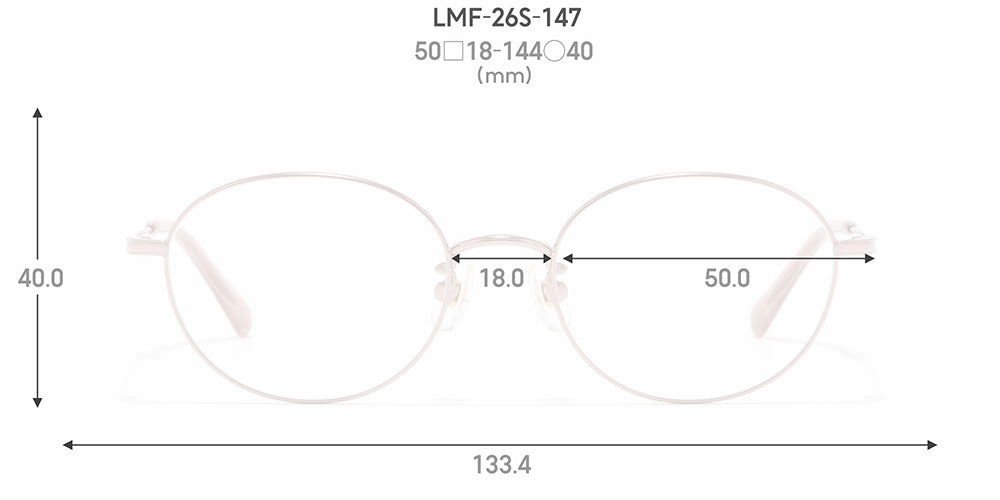 JINS STANDARD Rim Metal 147 84