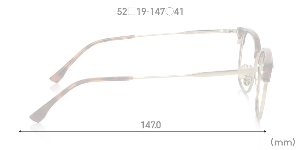 Multi Size Metal - Browline U019 Wide 86