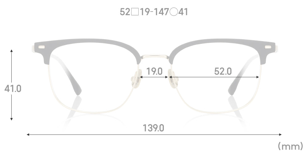 Multi Size Metal - Browline U019 Wide 97
