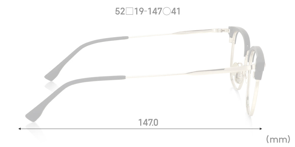 Multi Size Metal - Browline U019 Wide 97