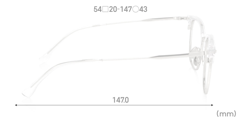 Multi Size Metal - Browline U019 Extra Wide 00