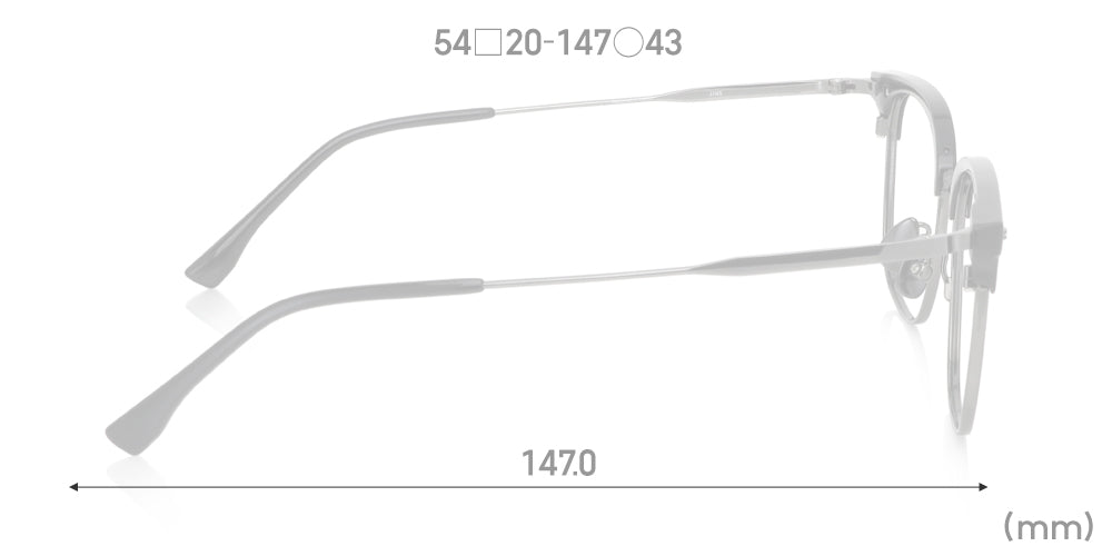 Multi Size Metal - Browline U019 Extra Wide 94