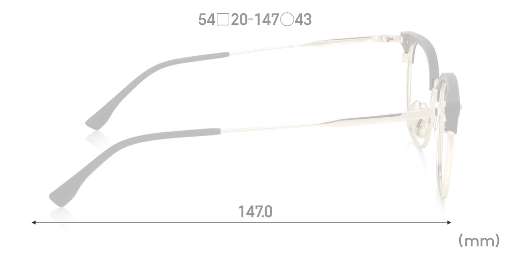 Multi Size Metal - Browline U019 Extra Wide 97