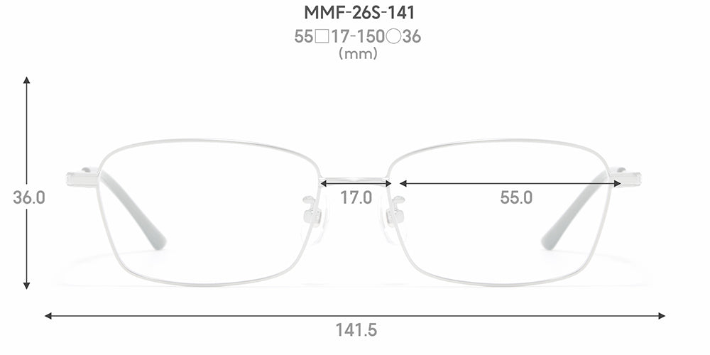 JINS STANDARD Rim Metal 141 93