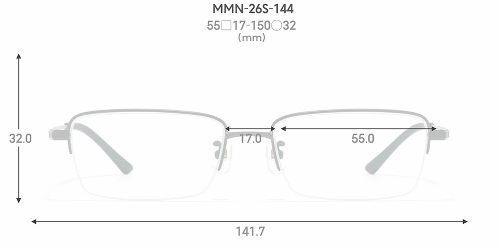 JINS STANDARD Rim Metal 144