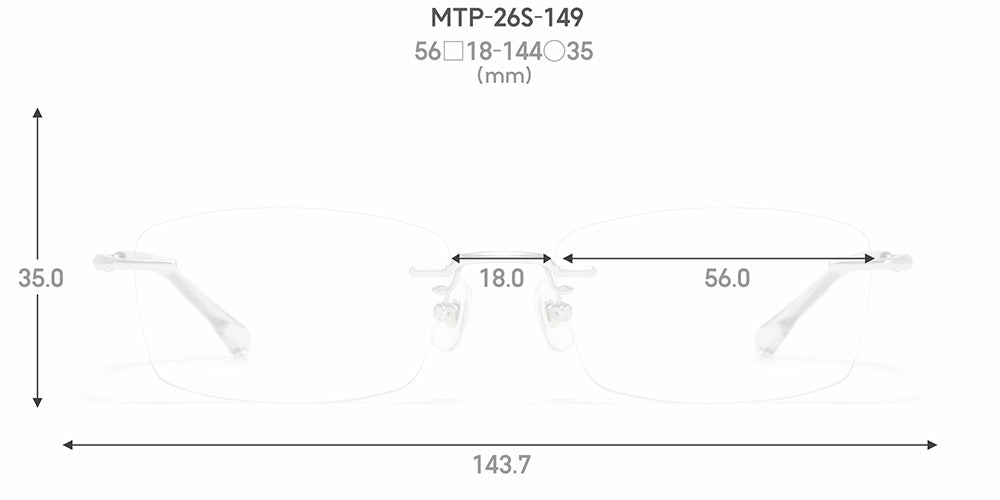 JINS STANDARD Rimless 149